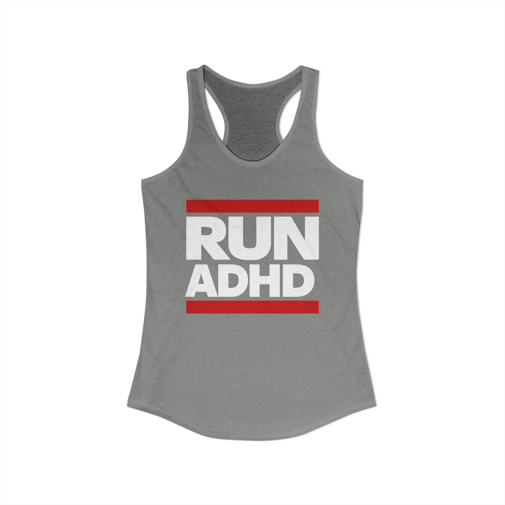 RUN ADHD Graphic Tank top — Funny ADHD Awareness Shirt