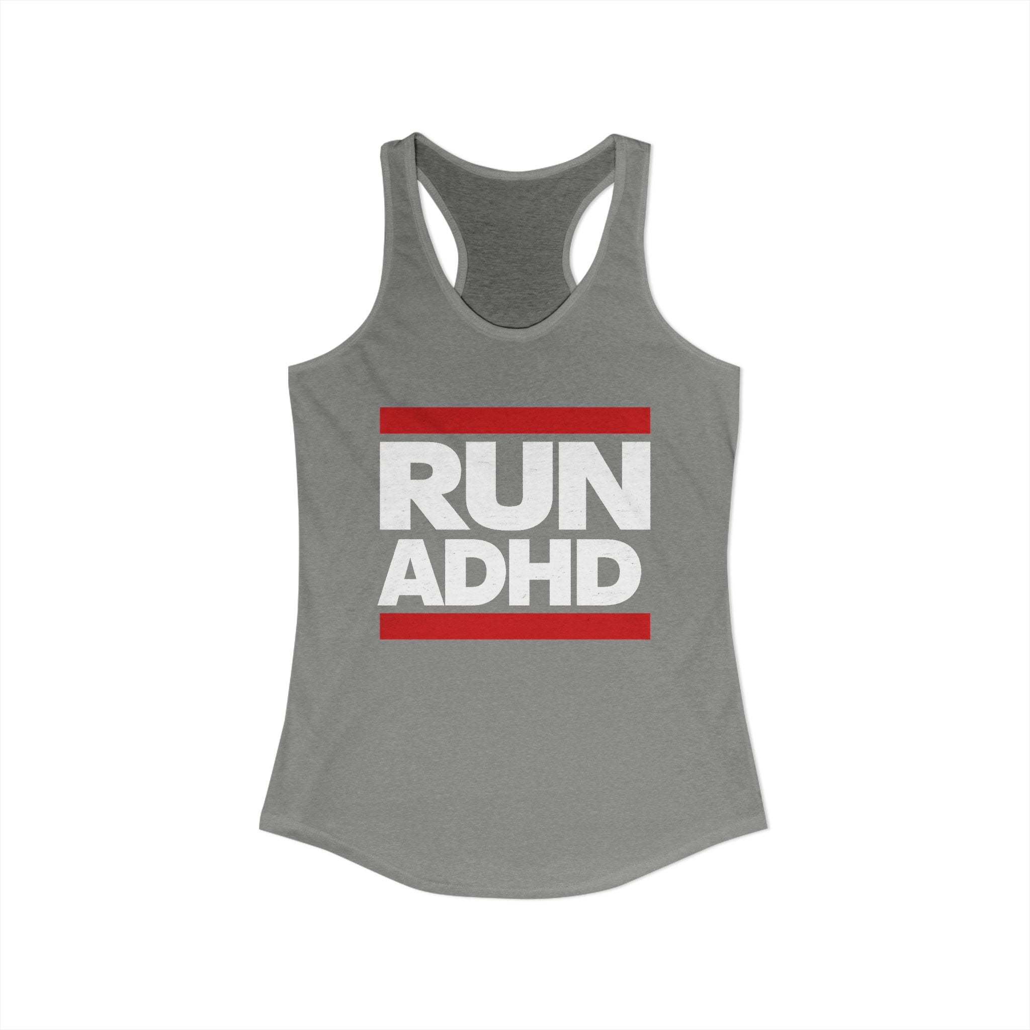 RUN ADHD Graphic Tank top — Funny ADHD Awareness Shirt