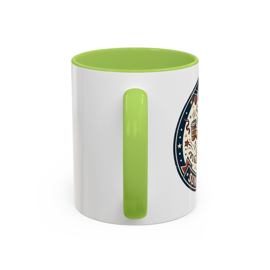 Space Camper Patch Coffee Mug — Retro Astronaut Camper 11/15oz Accent Mug
