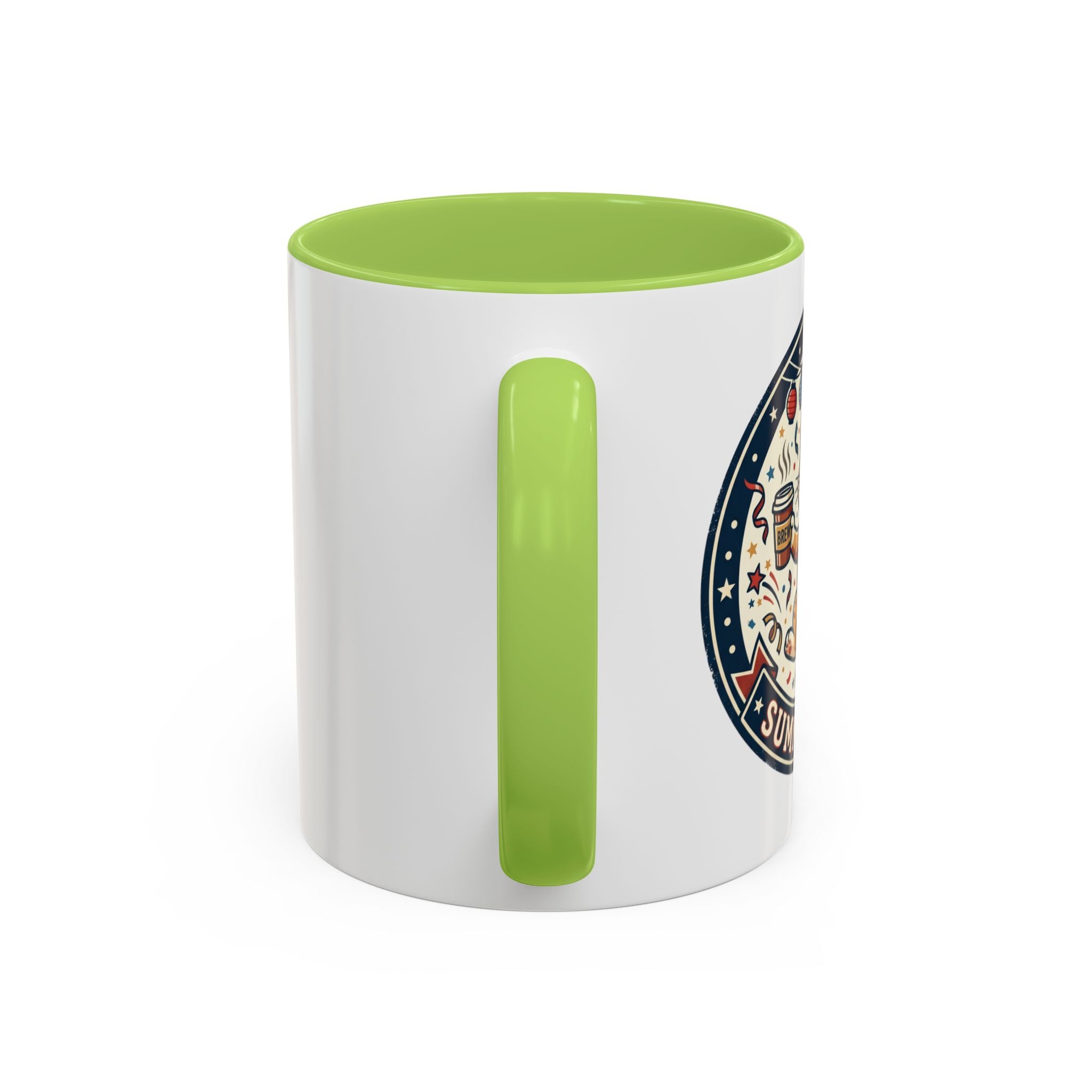 Space Camper Patch Coffee Mug — Retro Astronaut Camper 11/15oz Accent Mug