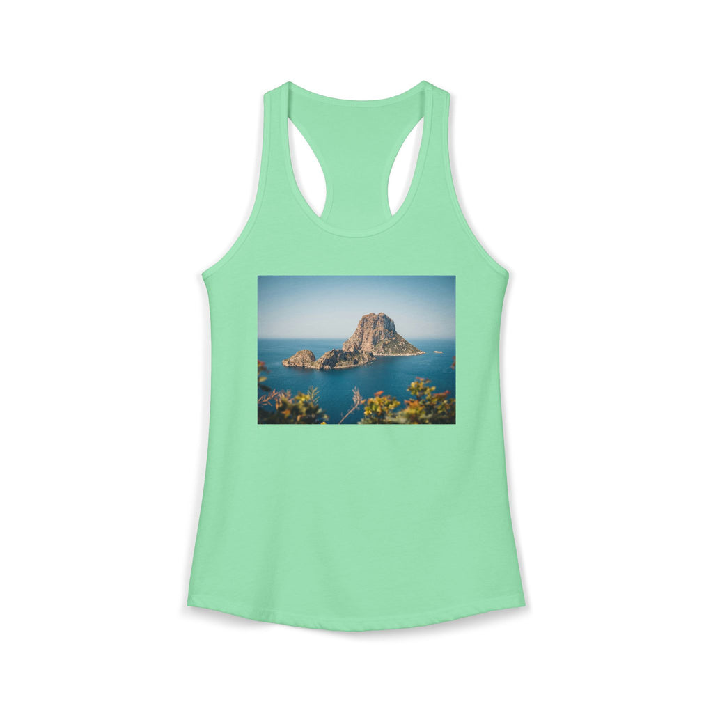 Women's Racerback Tank - Es Vedrà, Spain View