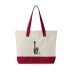 Statue of Liberty Canvas Tote — Zippered Eco Travel Bag