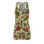 Tropical Chihuahua Racerback Dress – Pineapple & Hibiscus AOP