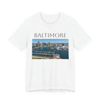 Baltimore Skyline Photo Tee — Inner Harbor Cityscape T-Shirt