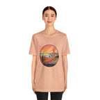 Sunset Tuscan Landscape T-Shirt — Vintage Italian Countryside Graphic Tee