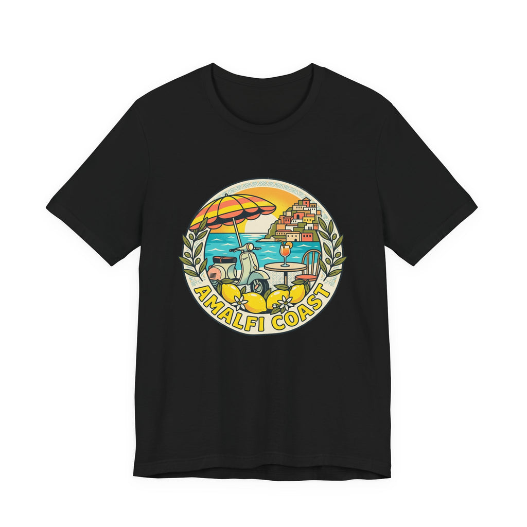 Amalfi Coast Vintage Travel Tee — Scenic Lemon & Vespa Graphic