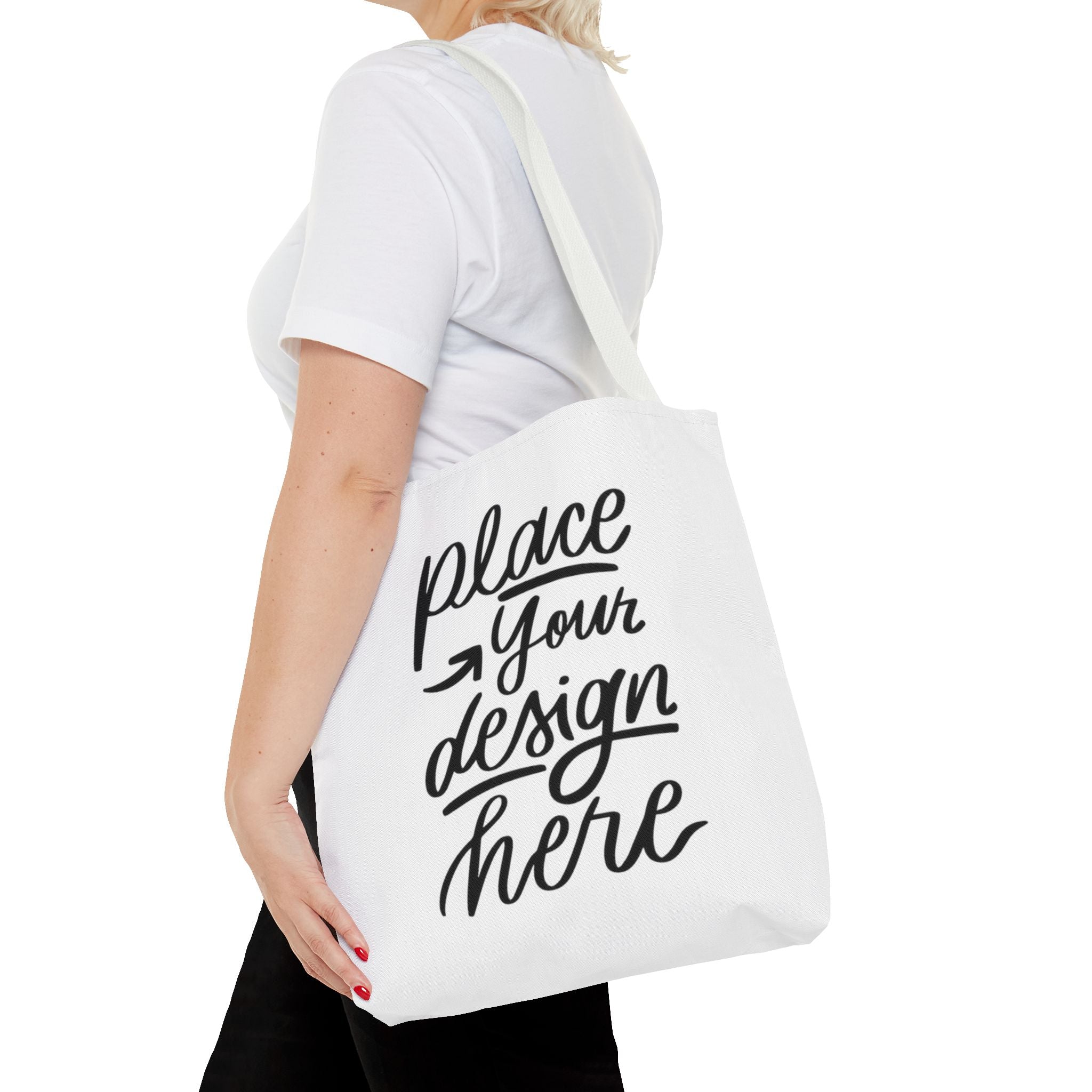 Custom Printed Tote Bag — Personalized All-Over-Print Canvas Shopper
