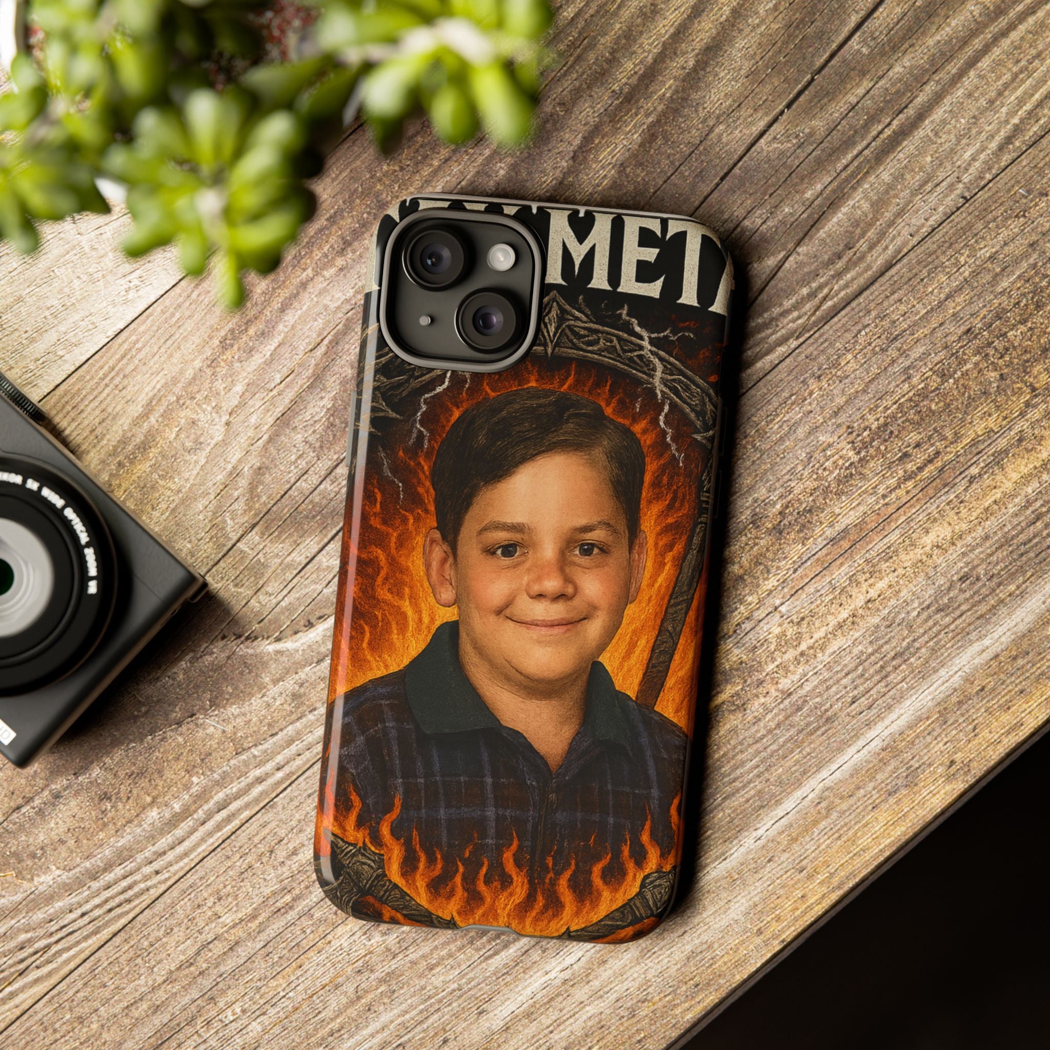 Metalhead Phone Case, Tough Cases for Music Lovers, Personalize with Unique Art, Gift for Metal Fans, Rock Lover's Accessory