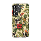 Tropical chihuahua Phone Case — Floral Pineapple Protective Tough Case