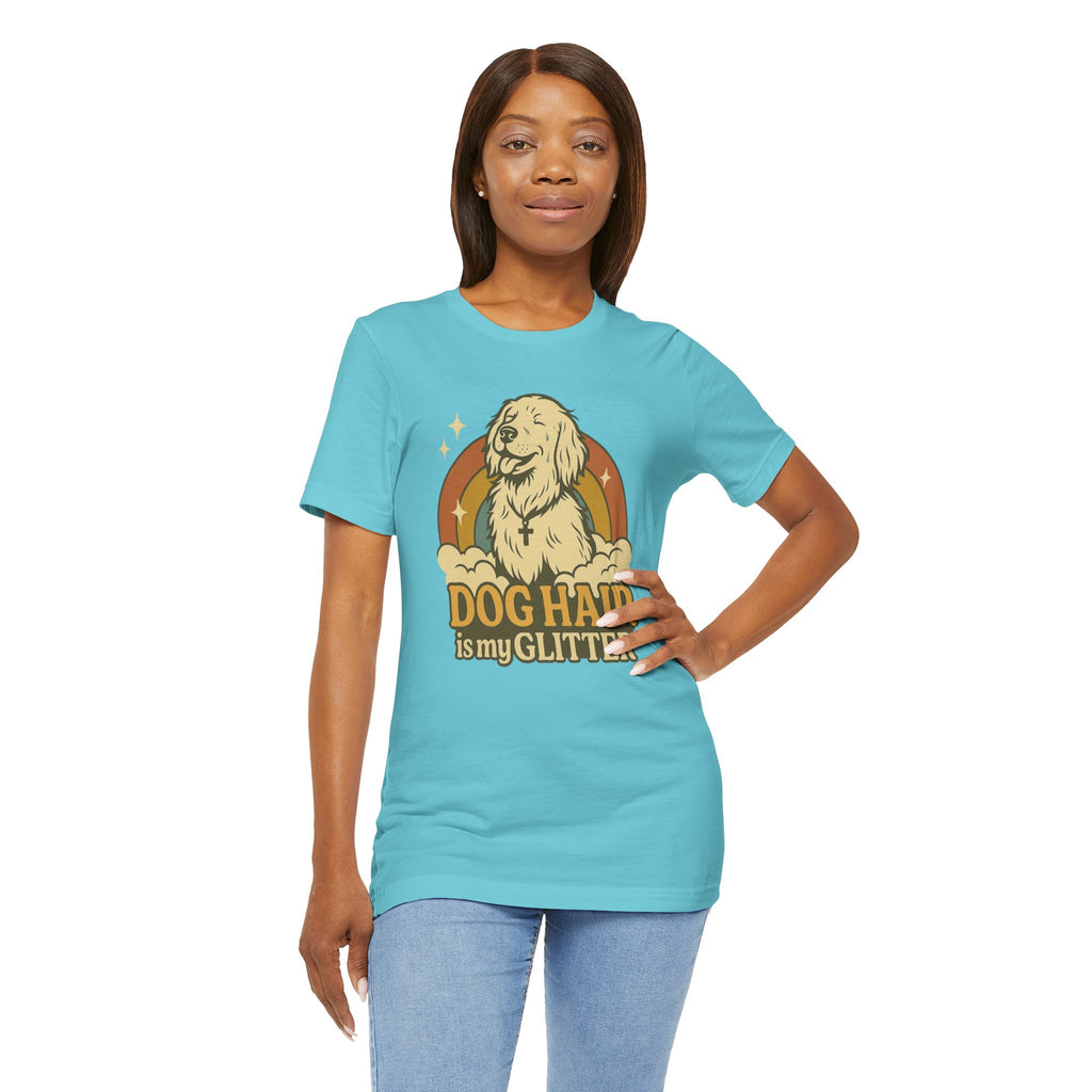 "Dog Hair Is My Glitter" – Retro Golden Vibes Edition
