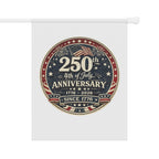 4th of July 250th Anniversary Garden Flag – Patriotic USA House Banner (1776–2026)