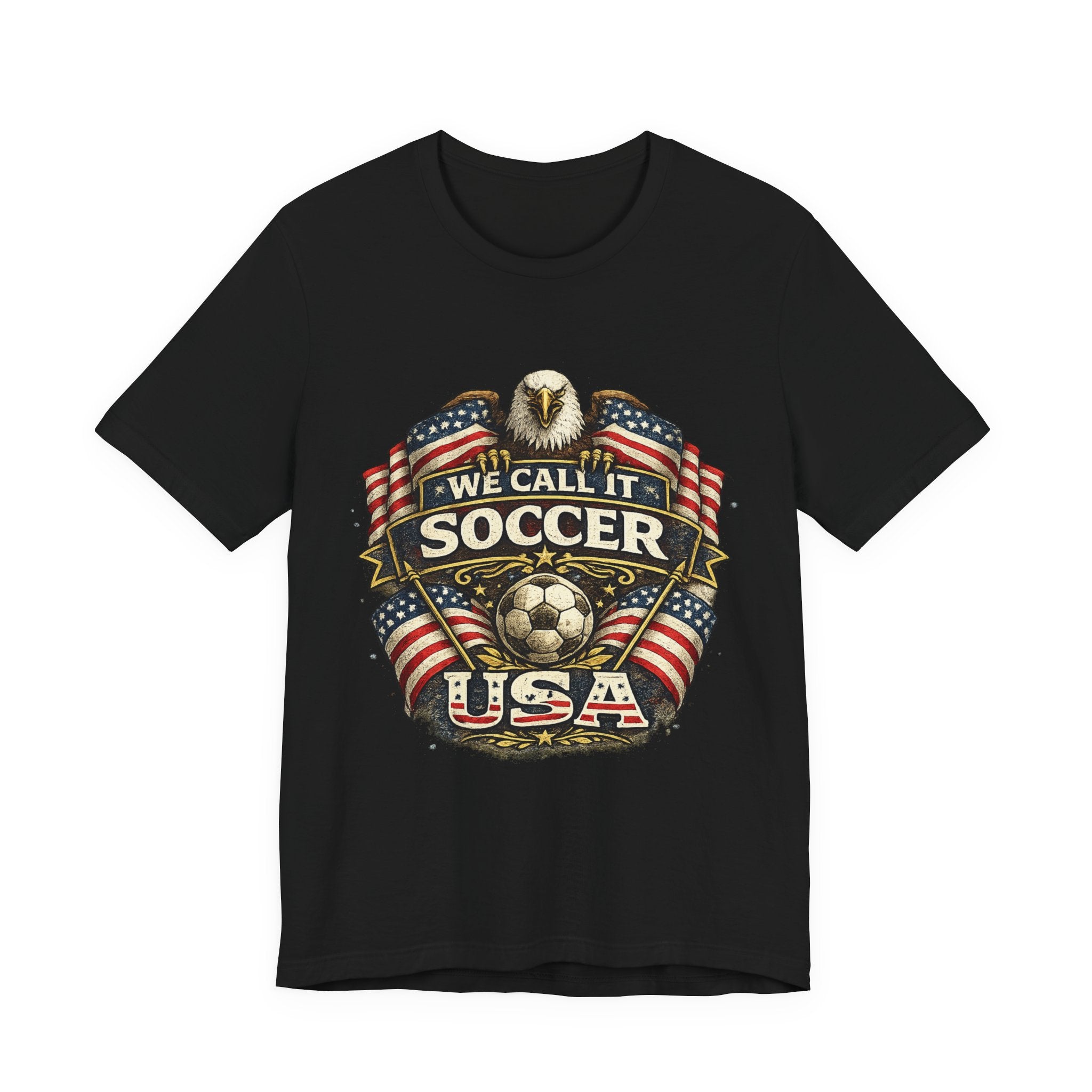 We Call It Soccer USA T-Shirt – Patriotic Eagle Soccer Tee