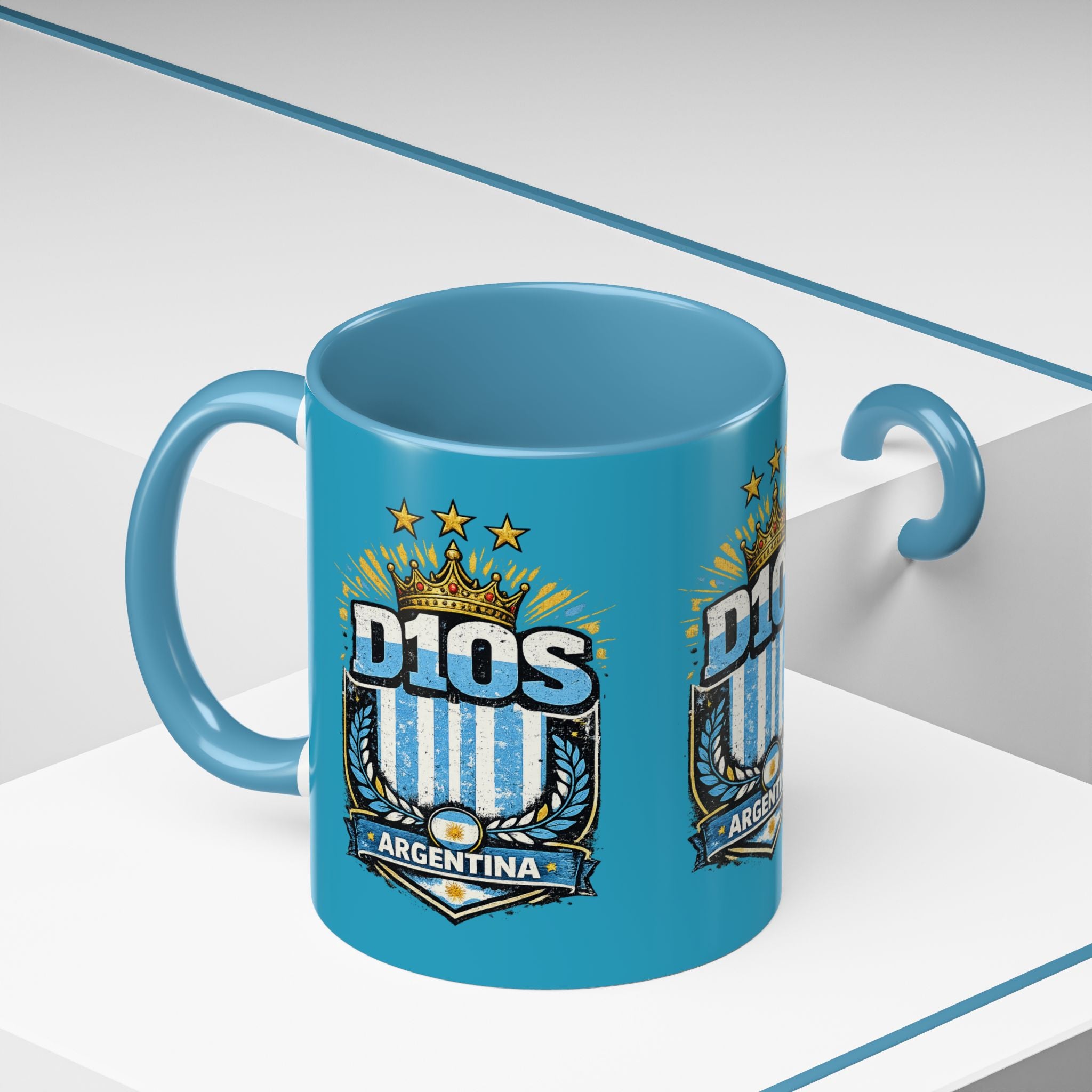 Coffee Mug — Bright Blue Accent Ceramic Mug (11/15oz)