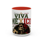 Viva Mexico Accent Coffee Mug — Day of the Dead Skeleton Design (11/15oz)