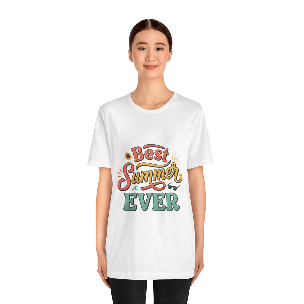 Best Summer Ever T-Shirt — Retro Colorful Vacation Tee