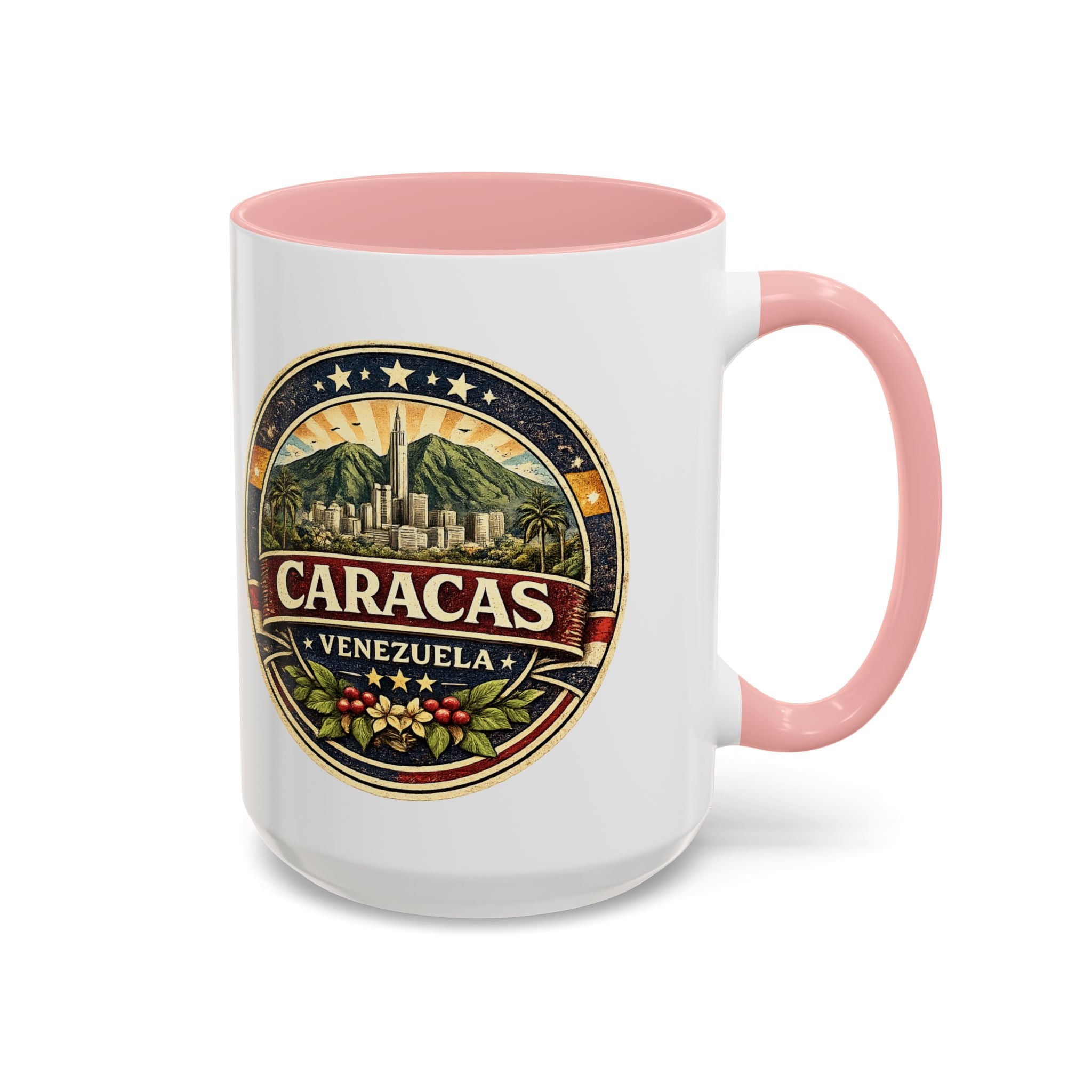 Caracas Venezuela Vintage Travel Accent Coffee Mug