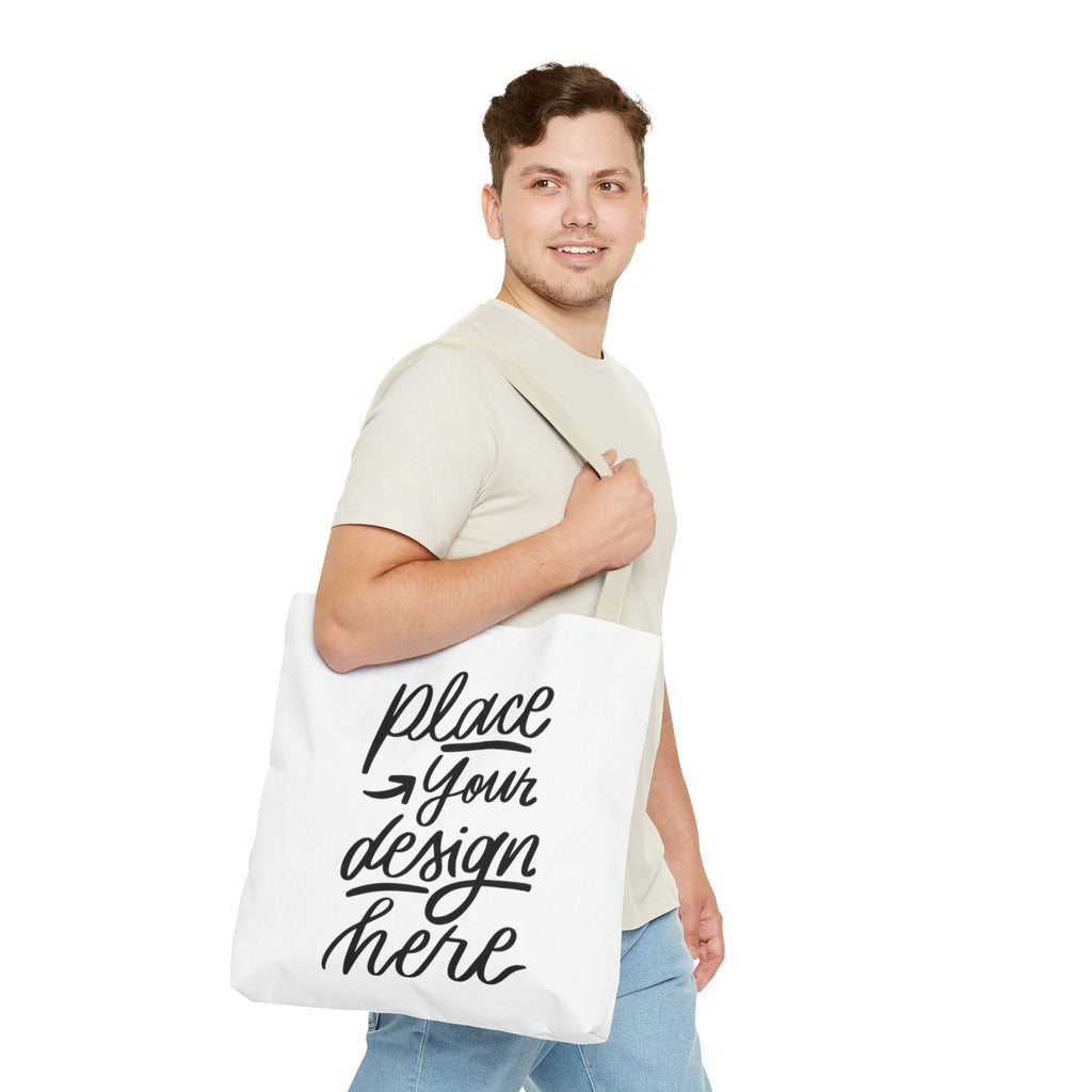 Custom Printed Tote Bag — Personalized All-Over-Print Canvas Shopper