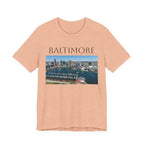 Baltimore Skyline Photo Tee — Inner Harbor Cityscape T-Shirt
