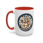 Space Camper Patch Coffee Mug — Retro Astronaut Camper 11/15oz Accent Mug