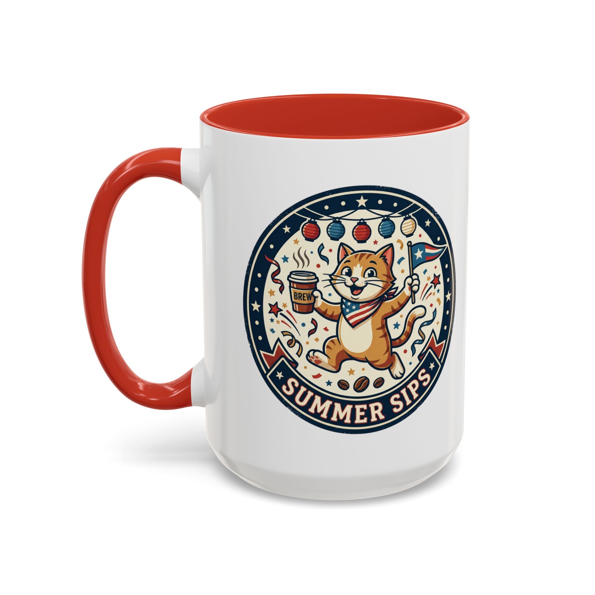 Space Camper Patch Coffee Mug — Retro Astronaut Camper 11/15oz Accent Mug