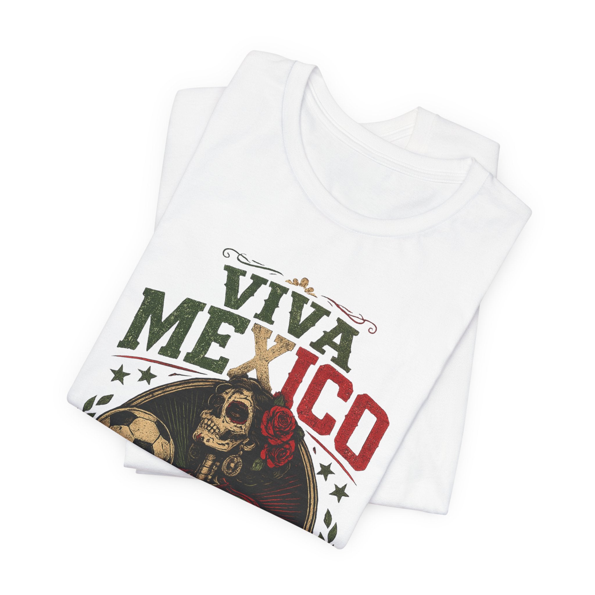 Mexico Catrina Skull T‑Shirt — Day of the Dead Mexican Soccer Tee