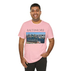 Baltimore Skyline Photo Tee — Inner Harbor Cityscape T-Shirt