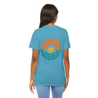 Summer Vibes Tee — Retro Sun Graphic Back Print