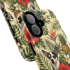 Tropical chihuahua Phone Case — Floral Pineapple Protective Tough Case