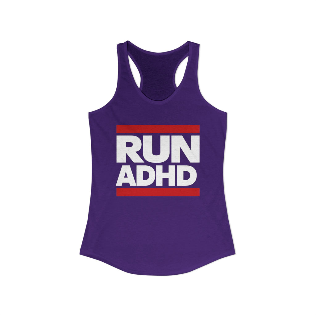 RUN ADHD Graphic Tank top — Funny ADHD Awareness Shirt