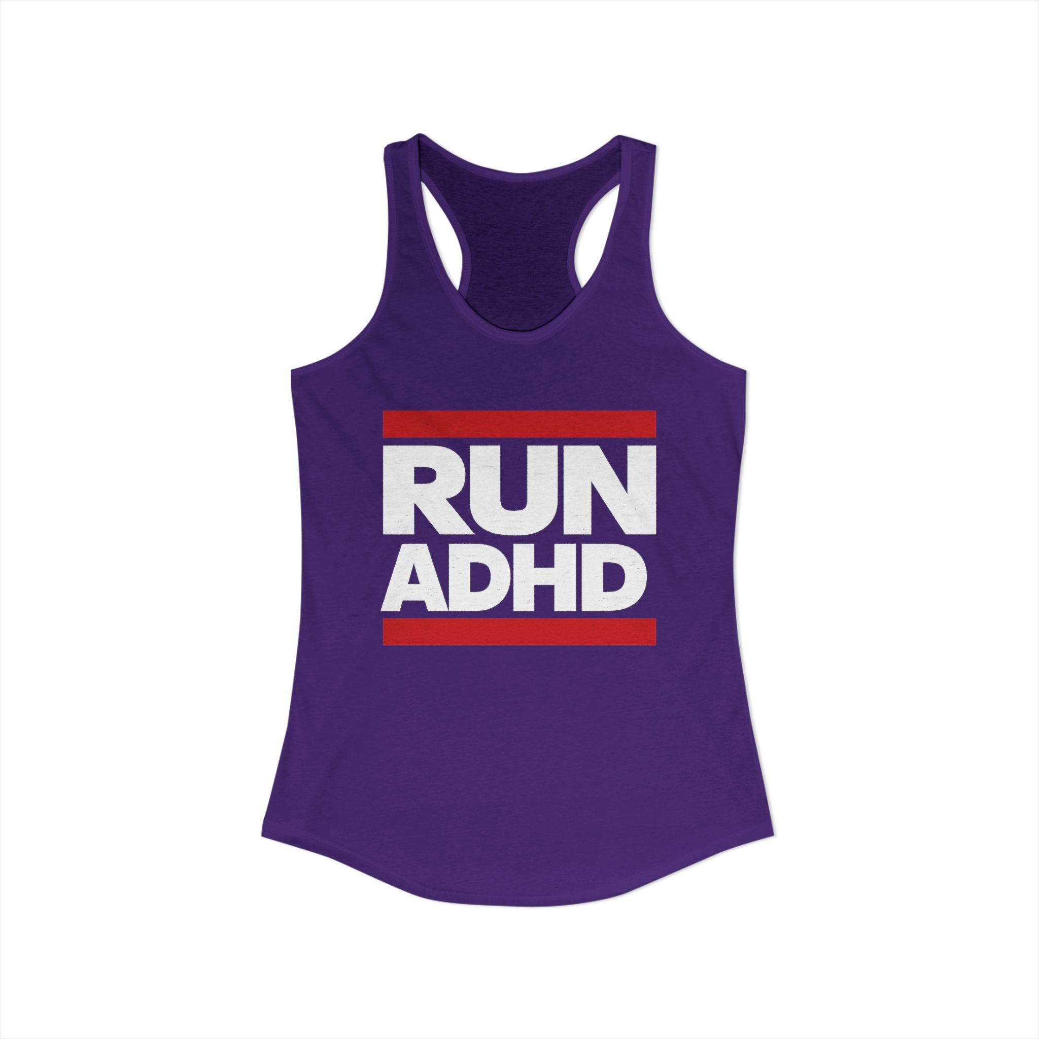 RUN ADHD Graphic Tank top — Funny ADHD Awareness Shirt