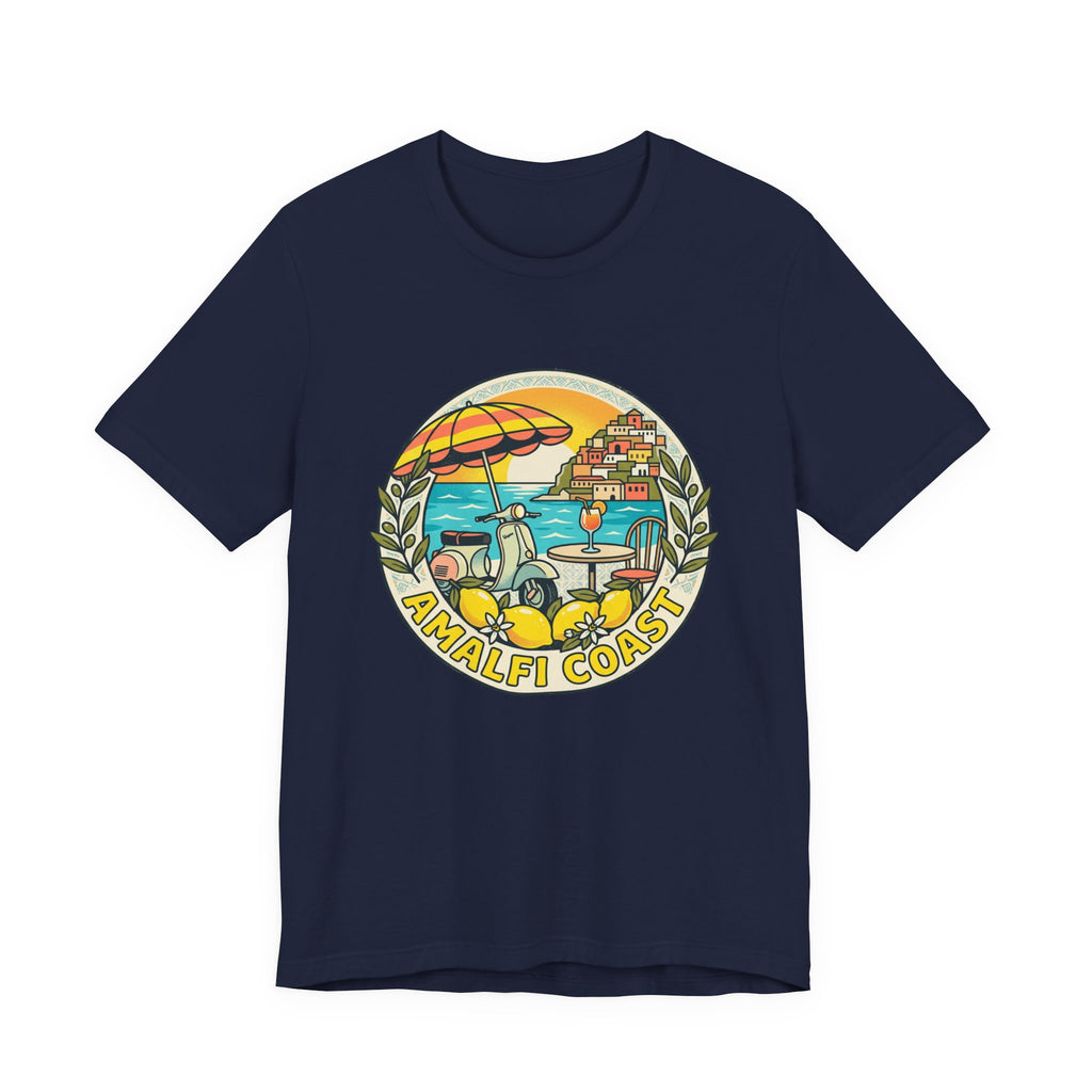 Amalfi Coast Vintage Travel Tee — Scenic Lemon & Vespa Graphic