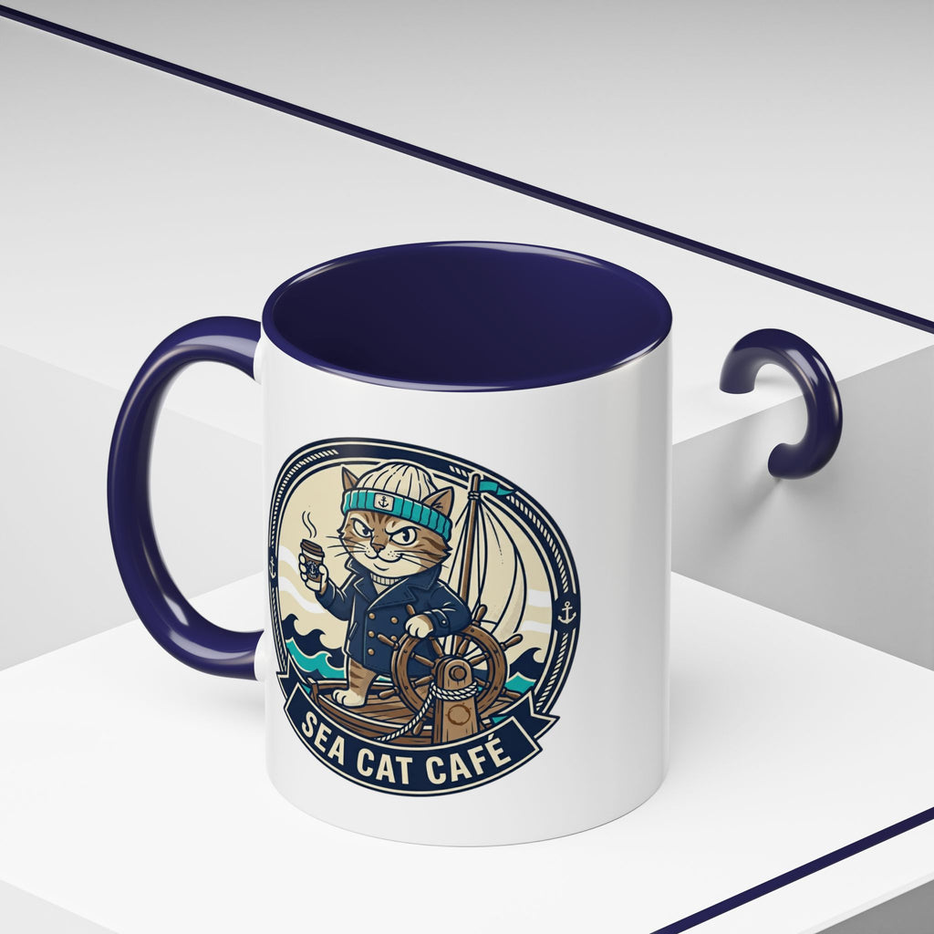 Nautical Sailboat Coffee Mug – Vintage Ocean Adventure Accent Mug