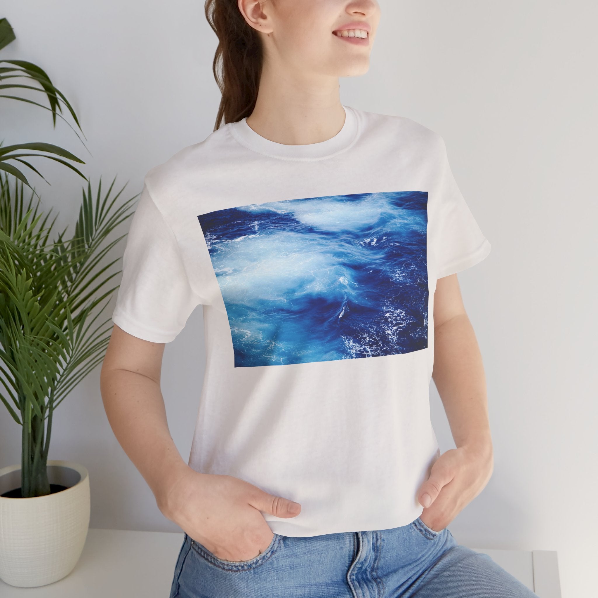 Ocean Waves  Tee — Blue Water Photography T-Shirt