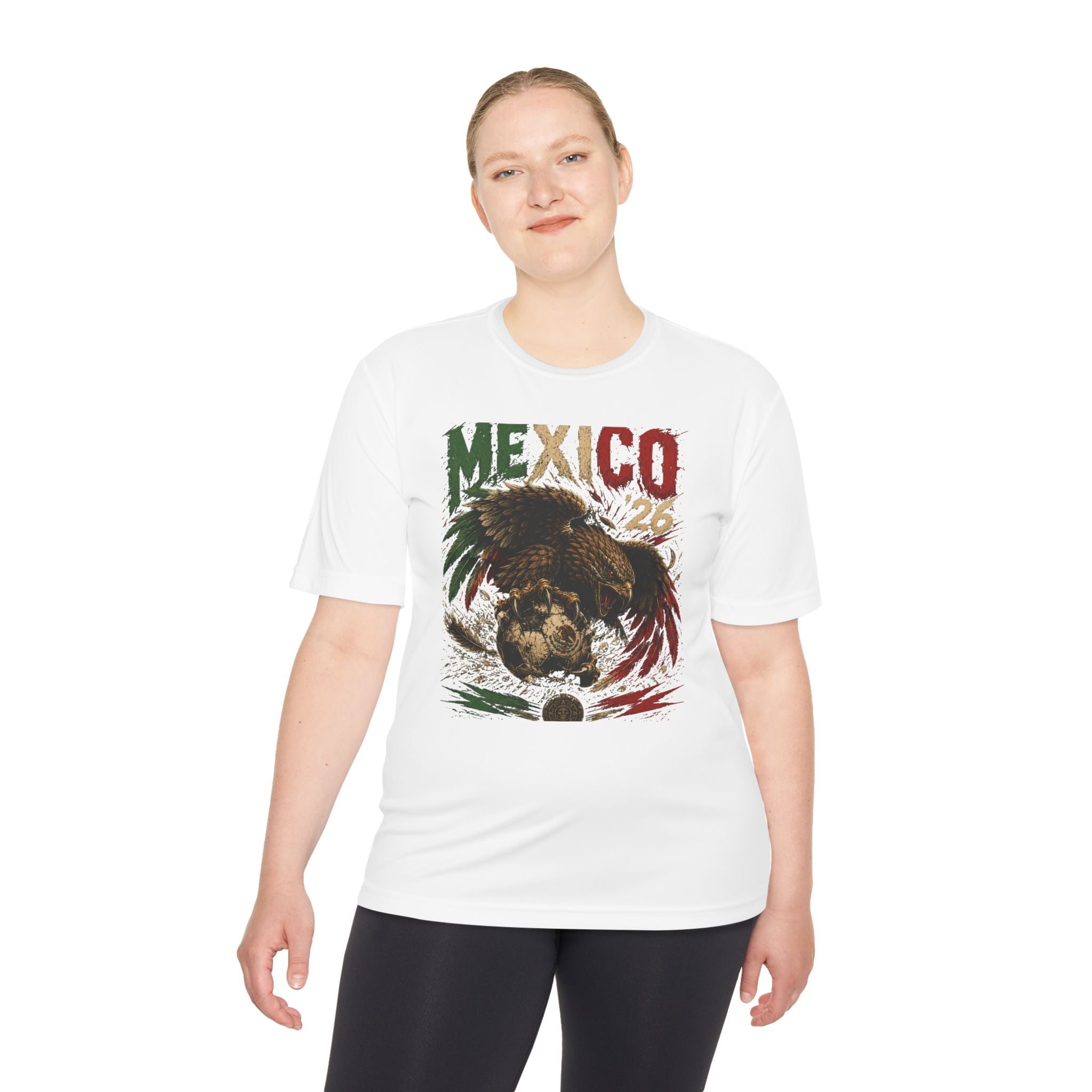 Mexico Eagle Graphic Tee — Mexican Flag Patriotic Soccer Fan Shirt