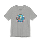 Miami Beach Vintage Logo Tee — Miami Skyline Sunset T‑Shirt