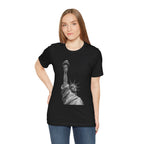 Statue of Liberty Graphic Tee — Black & White NYC Landmark T-Shirt