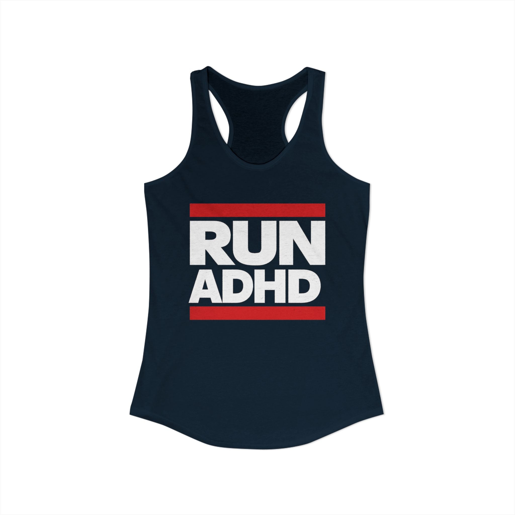 RUN ADHD Graphic Tank top — Funny ADHD Awareness Shirt
