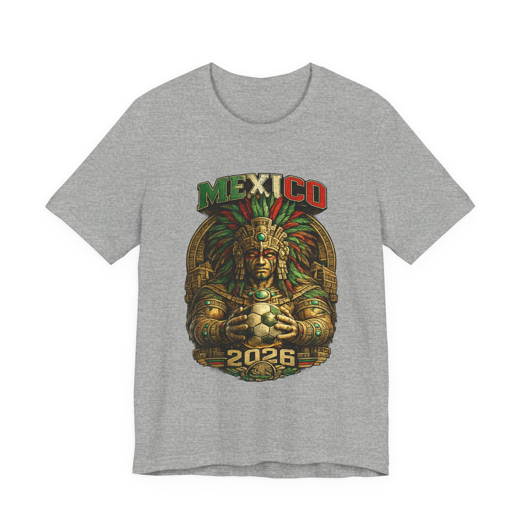 Mexico 2026 Aztec Warrior T-Shirt — Vintage Mexican Pride Soccer World Cup Tee