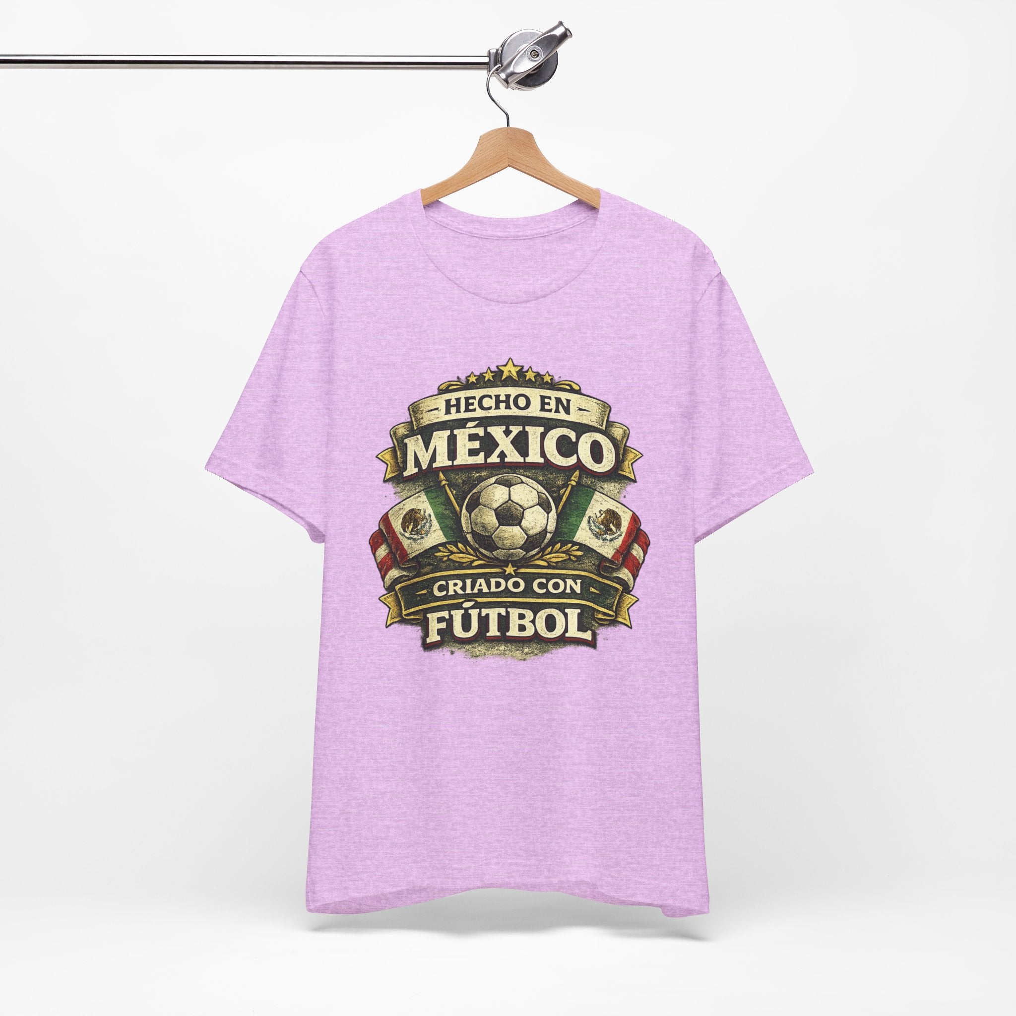 Mexico Soccer T‑Shirt — "Hecho en México, Criado con Fútbol" Vintage Football Tee