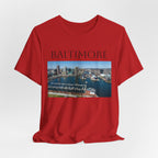 Baltimore Skyline Photo Tee — Inner Harbor Cityscape T-Shirt