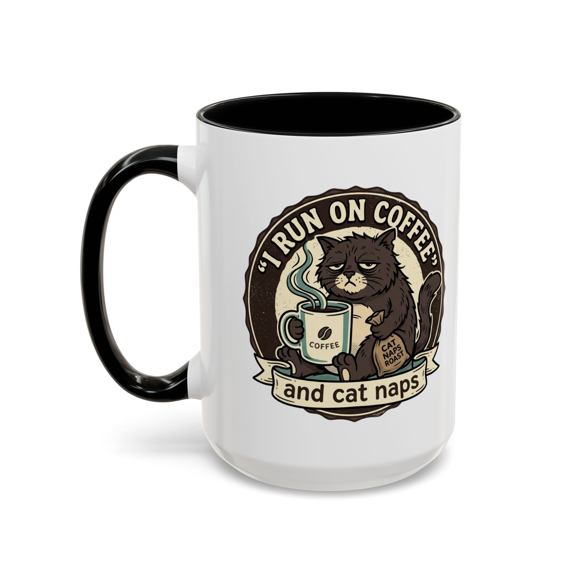 Coffee Lovers Mug — Rustic 'Coffee & Hops' Accent Ceramic Mug (11/15oz)