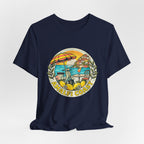 Amalfi Coast Vintage Travel Tee — Scenic Lemon & Vespa Graphic