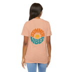 Summer Vibes Tee — Retro Sun Graphic Back Print