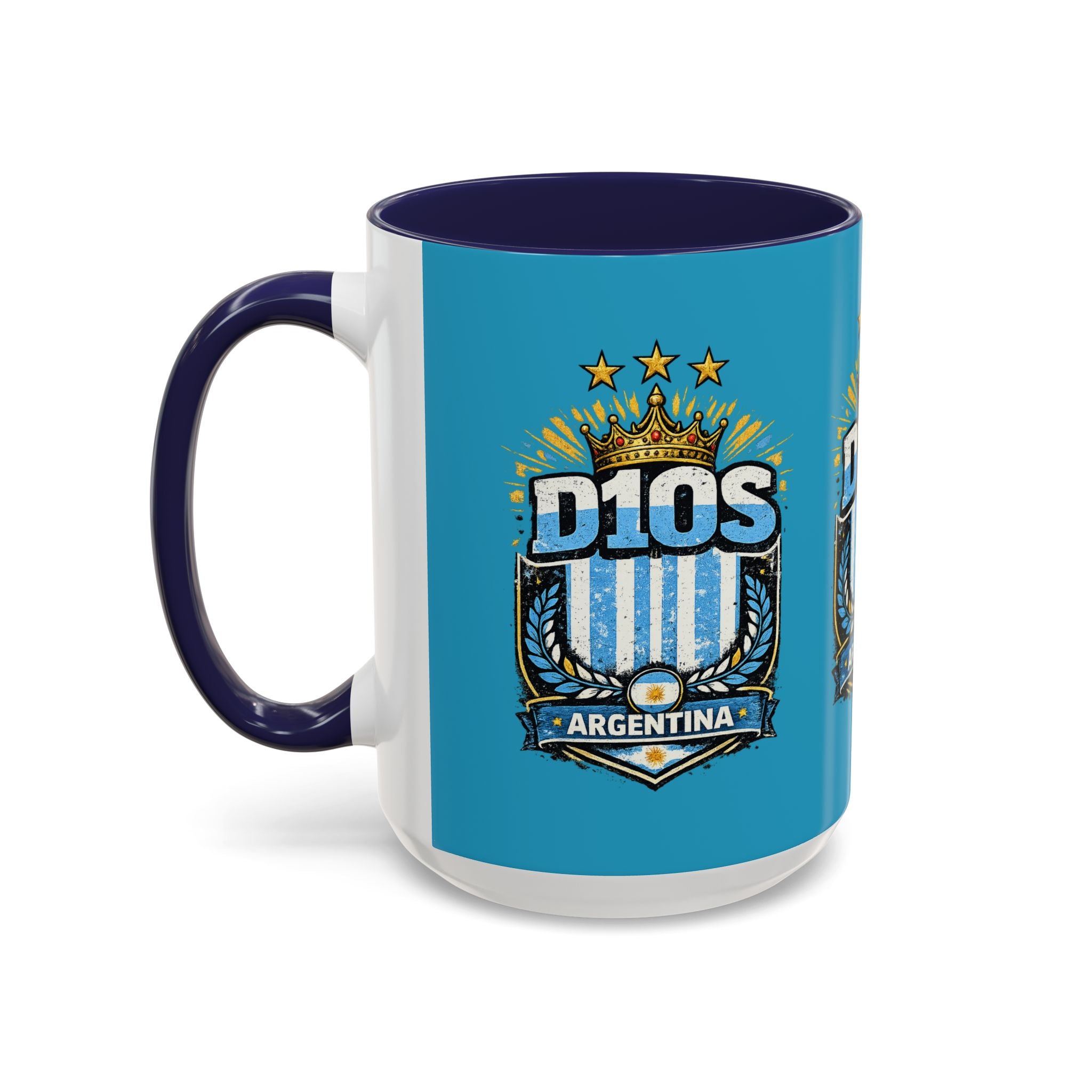 Coffee Mug — Bright Blue Accent Ceramic Mug (11/15oz)