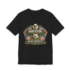 Soccer Deal With It T-Shirt — Patriotic Eagle Soccer Tee for Players & Fans