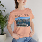 Baltimore Skyline Photo Tee — Inner Harbor Cityscape T-Shirt