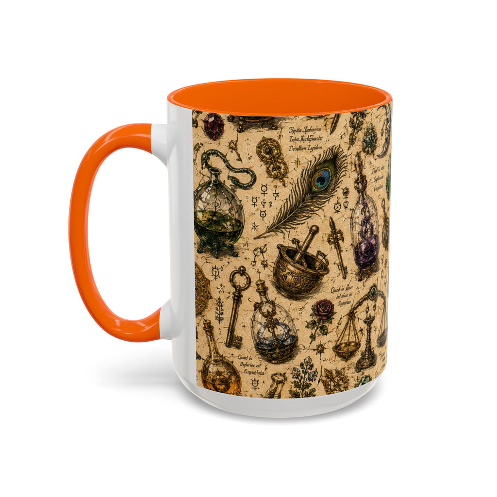 The Alchemist's Cabinet Coffee Mug — Vintage Apothecary Accent Mug (11/15 oz)