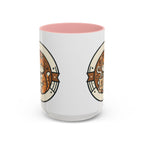 Cat Coffee Mug — Cute Orange Kitty Holding ‘Coffee’ Accent Ceramic Mug (11/15 oz)