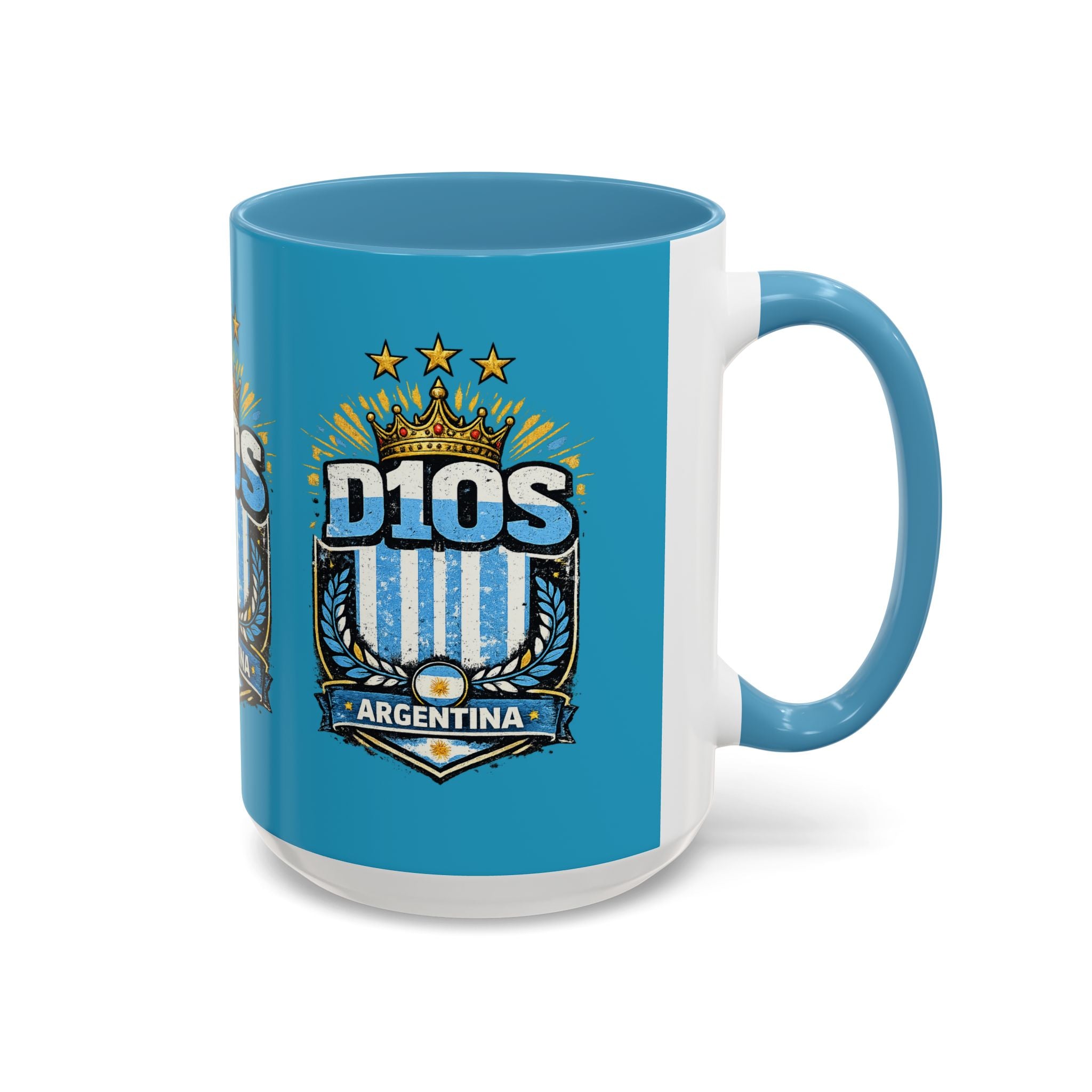 Coffee Mug — Bright Blue Accent Ceramic Mug (11/15oz)