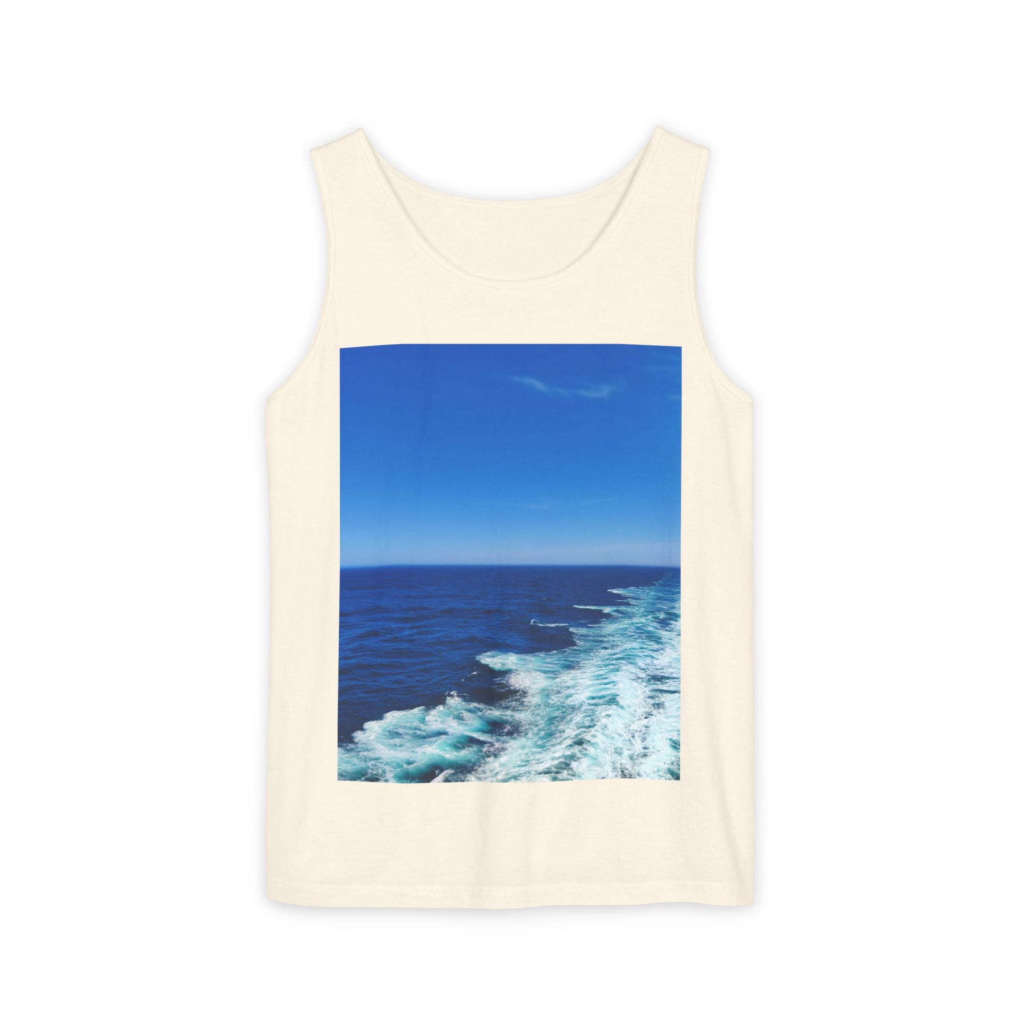 Ocean View Photo Tank Top — Coastal Beach Vibes Summer Tee